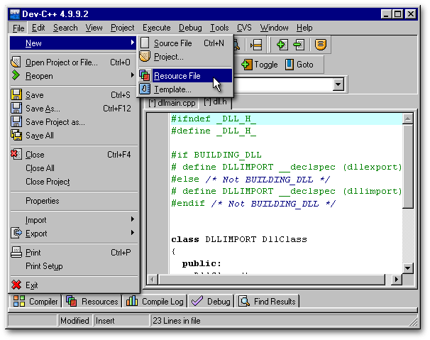 Windows dll example